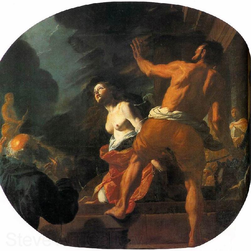 PRETI, Mattia Beheading of St. Catherine ag Norge oil painting art